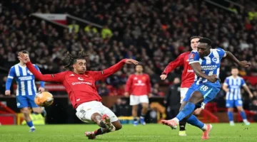 برايتون يهزم مانشستر يونايتد ويخرجه من الدور الثالث لكأس إنكلترا